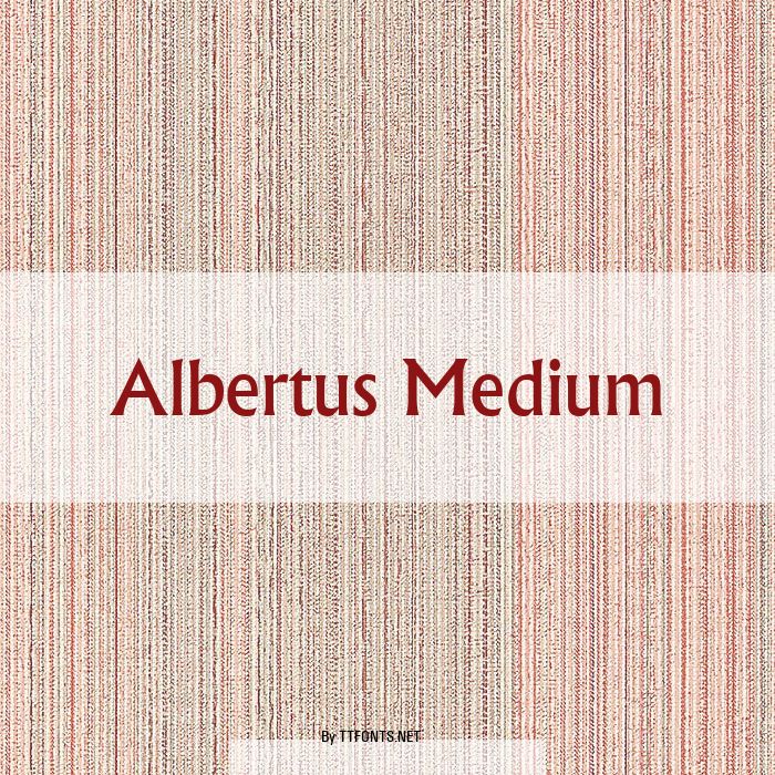 Albertus Medium example